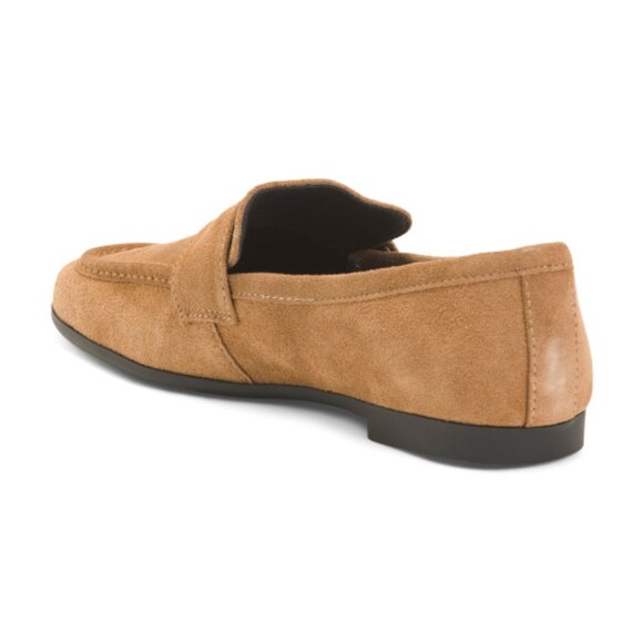 BLACK SUEDE STUDIO Suede Round Toe Classic Loafers - Picture 2 of 3